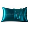 1pc Satin Pillowcase Breathable Soft Envelope Closure Satin Pillow Cases Solid Color Bedding Accessories Smooth Pillow Covers