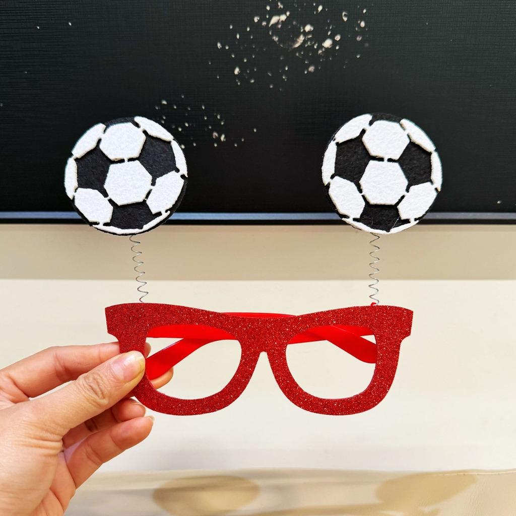 Sports Fan Glasses Trendy Soccer Fan Accessory Soccer Headband Decorative Cheer Party Decor For Offline Fan Gathering Soccer