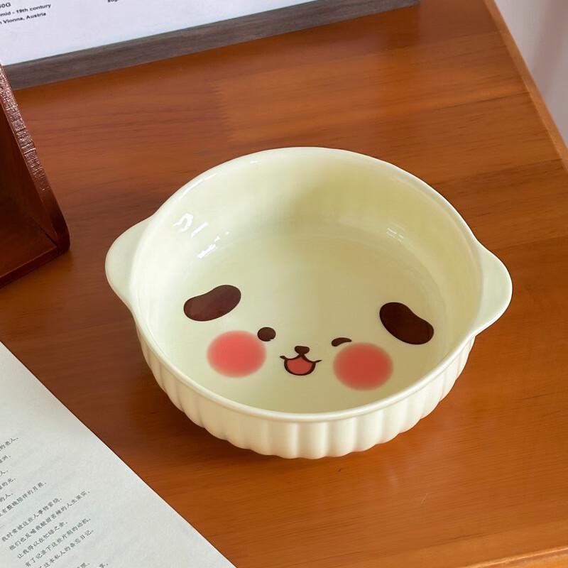 Lin Pan Cream Style Ceramic Baking Bowl