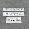 3D ABS Car Hood Front Grill Rear Trunk Logo Badge Emblem Stickers For SUZUKI SX4 S-Cross Front/Rear Logo Letter Door Accessories
