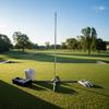 Swing Plane Guide Foldable Adjustable Golf Swing Aid Golf Alignment Stick Portable For Beginners Practice Range