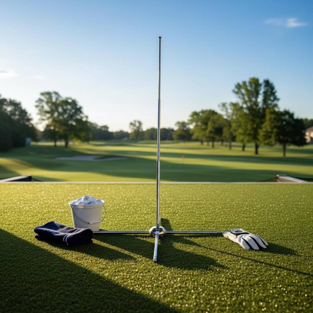 Swing Plane Guide Foldable Adjustable Golf Swing Aid Golf Alignment Stick Portable For Beginners Practice Range