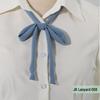 In Stock Solid Color Japanese Style Flower Rope Uniform Bow Tie No-Tie Lanyard for Women