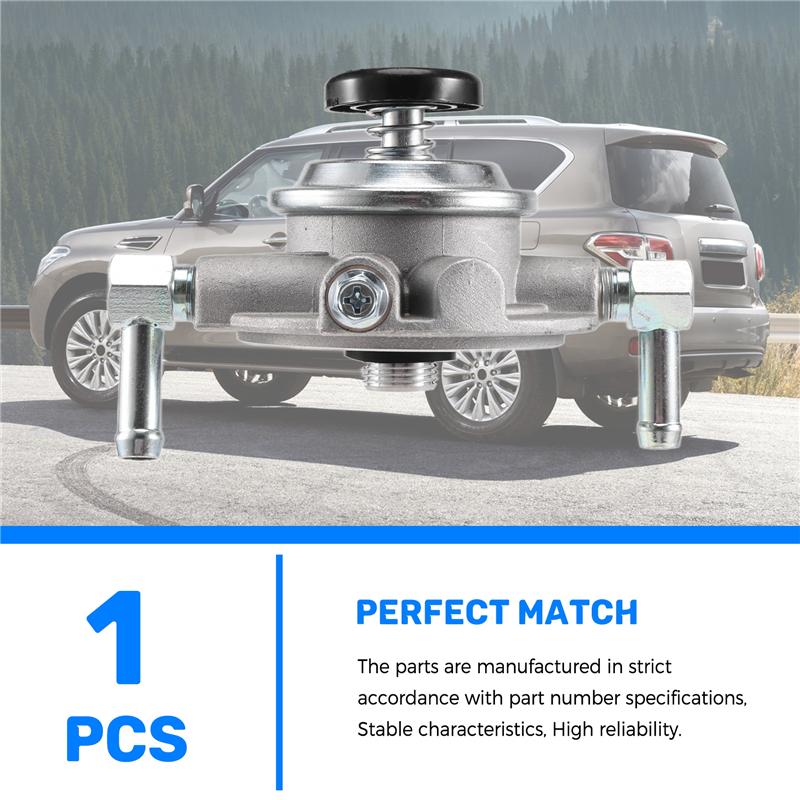 1 Pcs Black Metal 10Mm Car Fuel Filter Lift Primer-Pump, For Nissan Patrol GU ZD30 3.0 16401VC10D-A65M