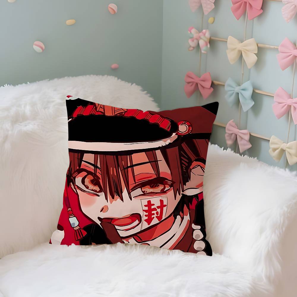 

Amine ToiletBounds Hanakoskun Case Plush Fabric Soft Pillowcase Double Sided Print Cushion Cover Household Gifts 40x40CM(16x16in)