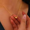 Small Waist Necklace Women'S Versatile Niche Design Sense Does Not Fade Titanium Steel Chain Women'S Autumn And Winter Ring Pendant Pendant