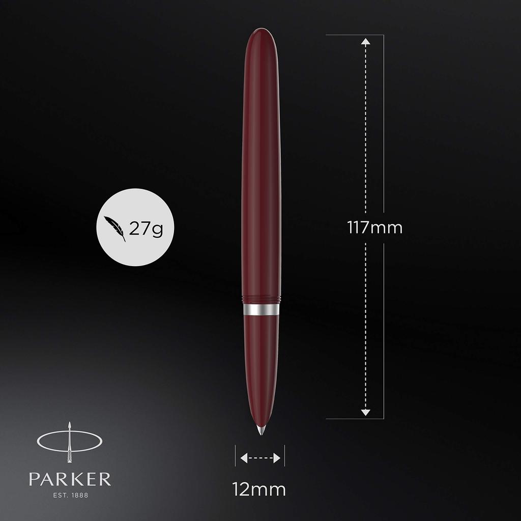 PARKER Fountain Pen F Fine Nib 51 Burgundy CT 2123499 Officially Imported Dual-Use,