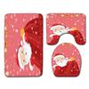 Christmas Bathroom Floor Mat Toilet Three-Piece Set