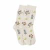 1 Pair Flower Pattern Women Tabi Socks Japanese Style Two-Toed Socks Cute Split Toe Socks