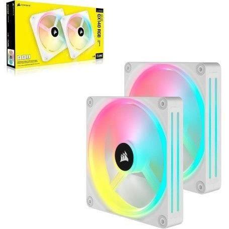 Ventilateur PC - CORSAIR - QX RGB Series - 140mm - Kit de démarrage - PWM