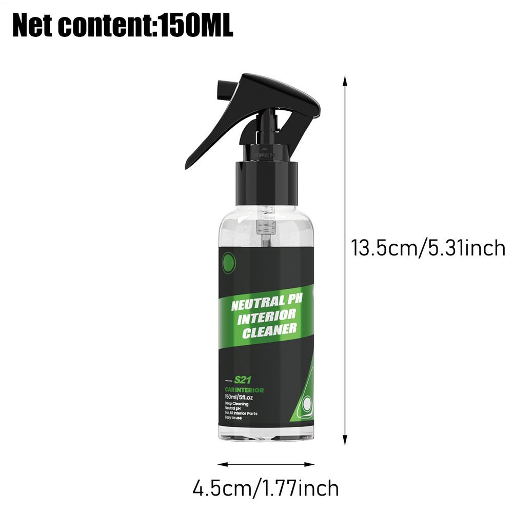 Car Total Interior Cleaner Agent Ceiling Cleaner Leather Car Seat Stain Remover Neutral PH Car Cleaning Spray Auto Detailing