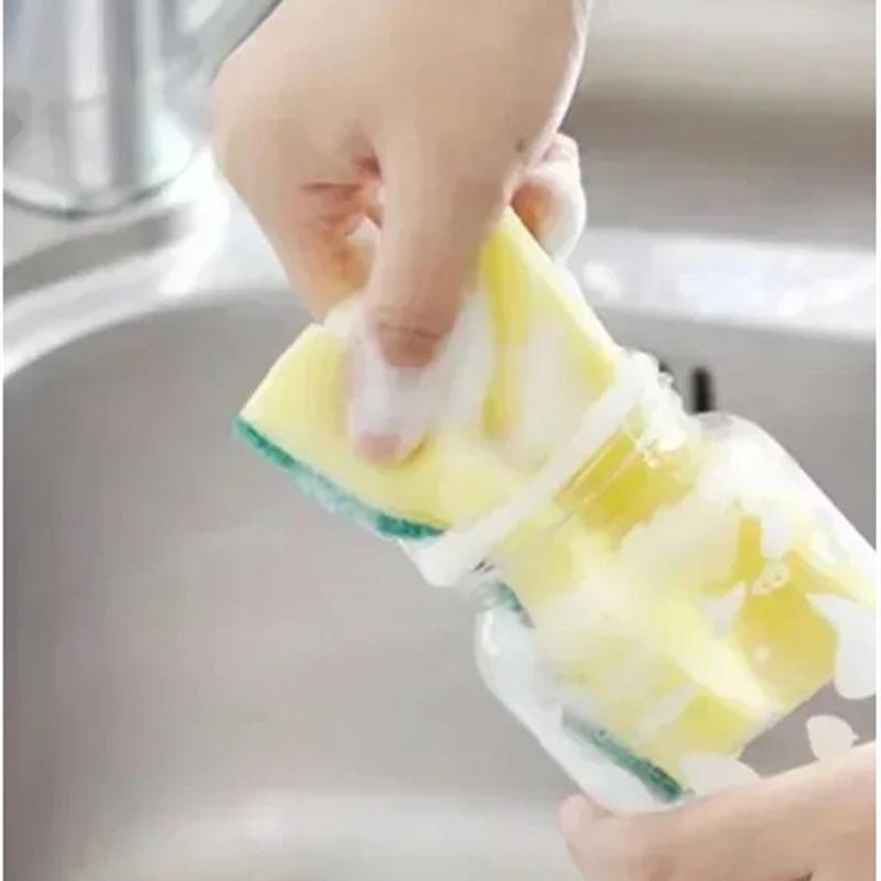 Highly Absorbent Double-sided Sponge Magic Cleaning Pot Rust Sponge Cleaning Brush Kitchen Cleaning Tool