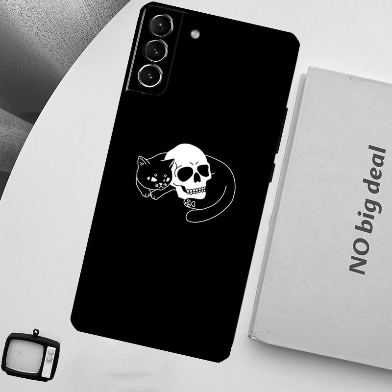 Witch Black Cat Phone Case For Samsung Galaxy S25 Ultra S20 S21 S22 S23 Plus S24 Ultra S9 S10 S25 FE Cover