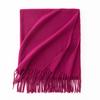 Cashmere Feel Solid Color Women's Imitation Cashmere Scarf Spring Atmosphere Korean Style Versatile Mid Length Shawl Scarf