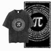 SC MATH THEME PAI Printed Cotton Acid Washed Exclusive Graphic Unisex T Shirt Cool Streetwear Men Tshirts Big Size Tee for Men