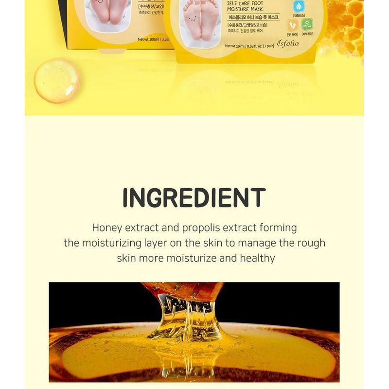 esfolio - Honey Moisture Foot Mask Set
