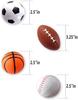 6CM Pu Foam Fidget Sensory Stress Ball Children's Toy Foam Sponge Basketball Vent Football Tennis Baseball Preschool Education