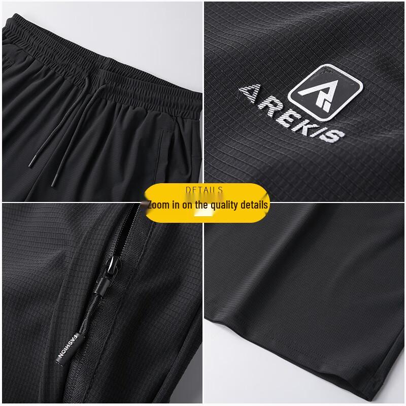 Dibenze Men's Plus Size Loose Casual Knee-Length Sports Shorts