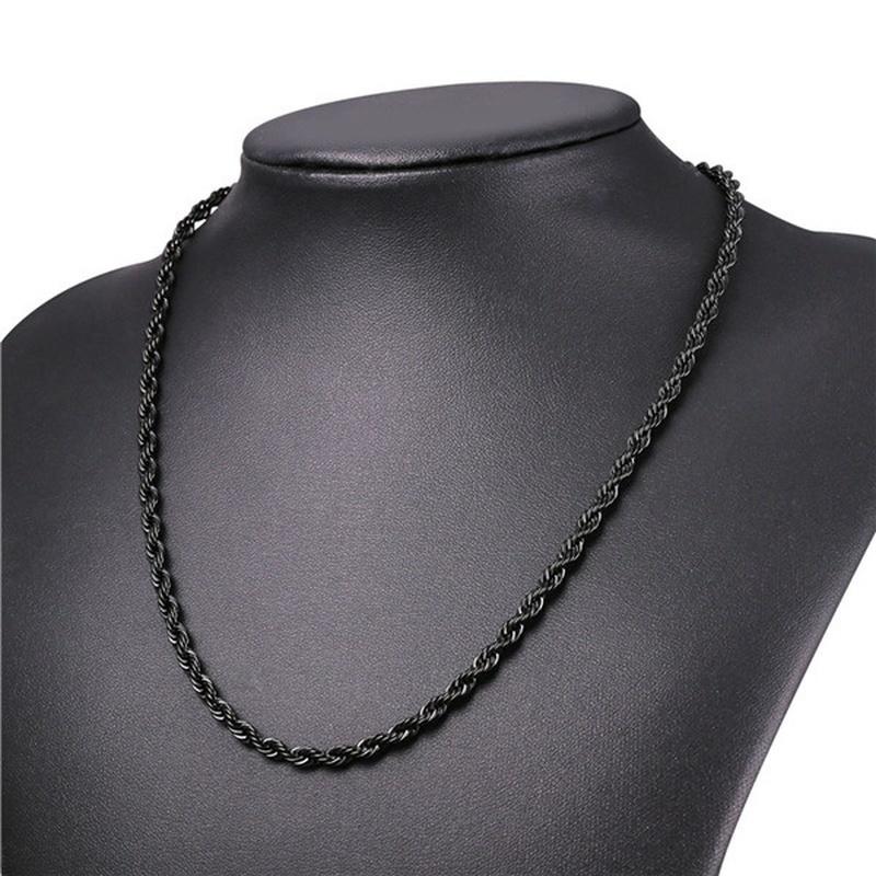 Rope Chain Necklace 4MM Lobster Lock 