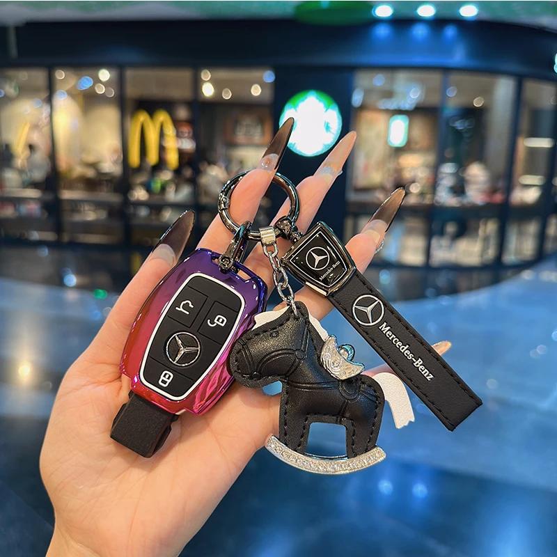 VFO1 For Mercedes Benz A C E S G Class GLC GLS W177 W205 W213 W222 X167 AMG Remote Car Key Case Cover Fob