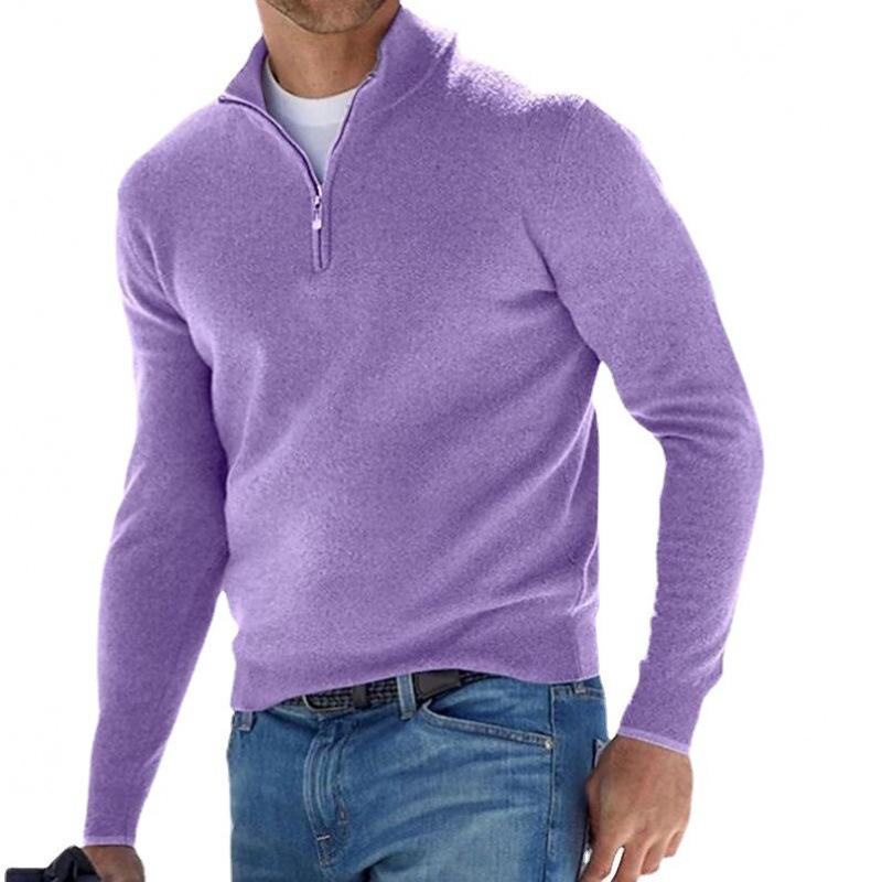 2024 Men's Long Sleeve Cashmere Base Layer for Autumn/Winter