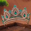 Elegant Bridal Rhinestone Crown Headdress for Weddings & Pageants