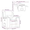 VidaXL Fauteuil inclinable Noir Tissu, fauteuil, fauteuil inclinable TV, poussette, fauteuil inclinable pour personnes 4015702