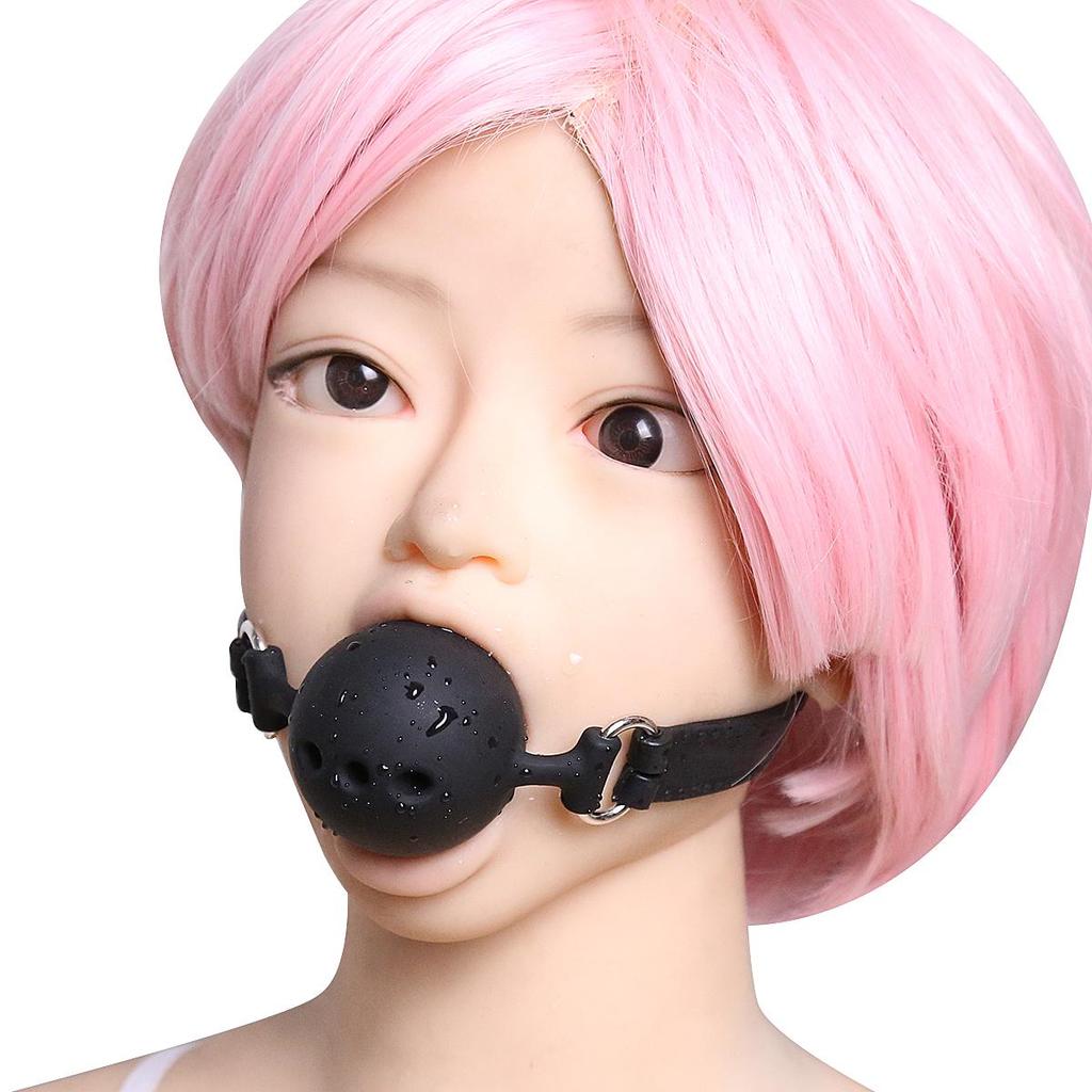 Black/Red/Pink PU Belt Silicone Balls 3.5/4.5/5cm SM Sex Toys Gagging Drooling Couple Bondage Games Adult Products