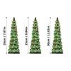 Miniature Holiday Tree Resin Statue Desk Ornament For Mantels Tabletop Shelf J0MC
