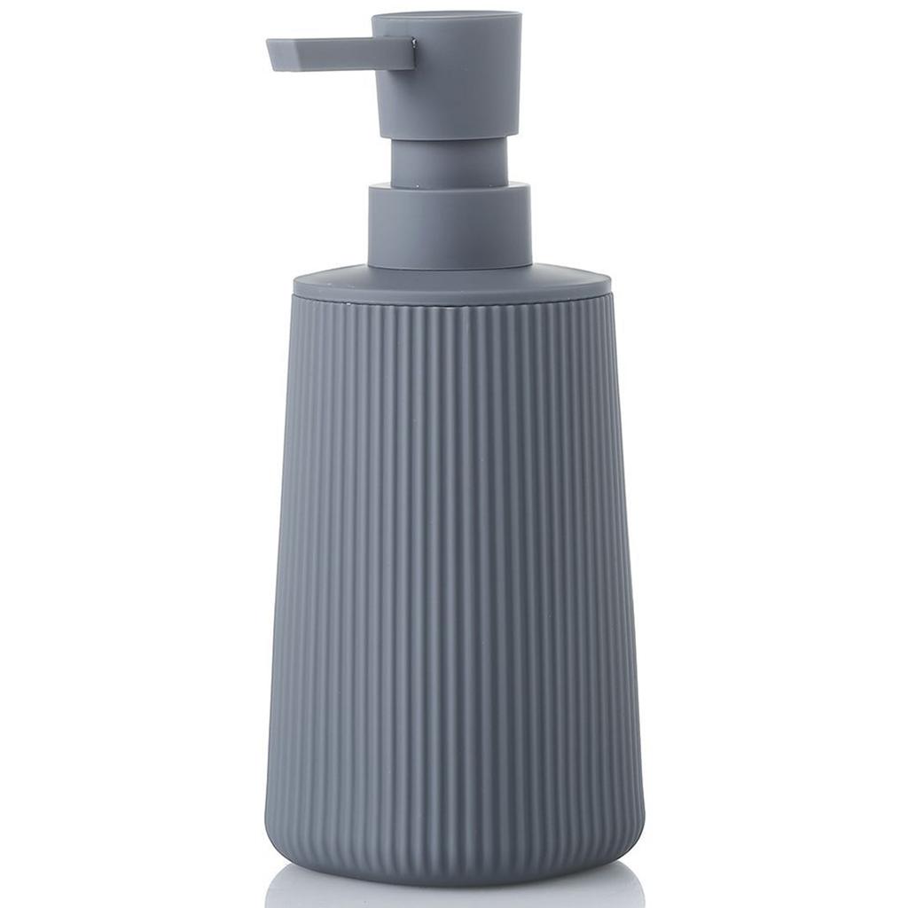 Small Hand Soap Dispenser For Bathroom And Kitchen, Modern  Style Striped Plastic Hand Soap Dispenser
