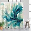 Abstrakter Wirbel Blatt Ranke Duschvorhang 1 Stück Mit 12 Haken Für Badezimmer Heimdekoration Polyester 2D Flachdruck 70,8X70,8 Zoll