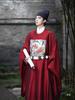 Men's Ming Dynasty Hanfu: First Rank Official Round Neck Robe with Badge.