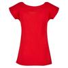 Build Your Brand Damen T-Shirt mit weitem Ausschnitt