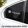 Car Window Stickers Creative Decals Colorful logo stickers For Volkswagen VW Scirocco Golf Amarok T5 Passat Polo Arteon JettaNB3