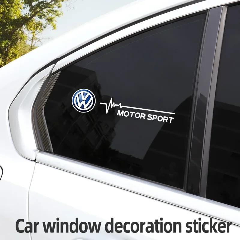 Car Window Stickers Creative Decals Colorful logo stickers For Volkswagen VW Scirocco Golf Amarok T5 Passat Polo Arteon JettaNB3