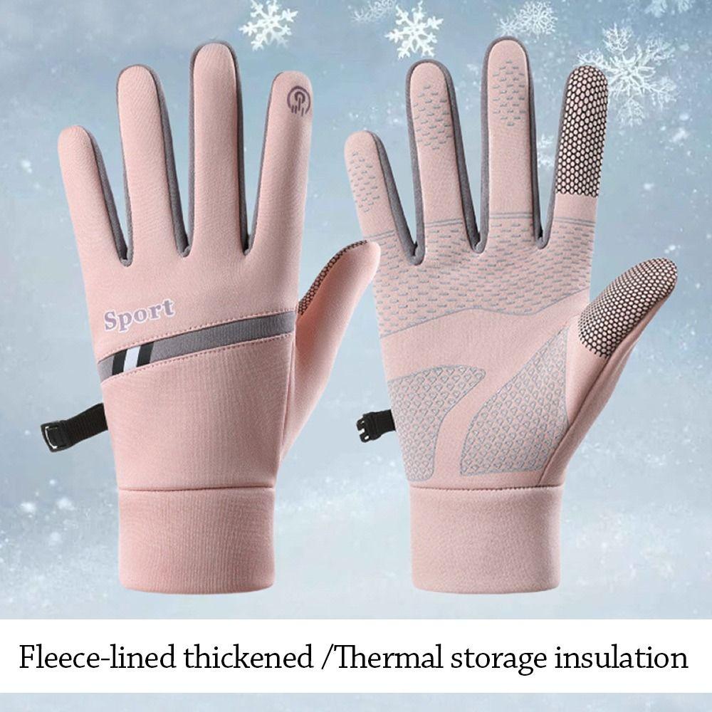 Nonslip Touchscreen Mitten Lining Fleece Cycling Gloves Fashion Winter Gloves  Outdoor