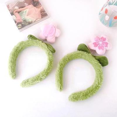 1 pz creativo agnello peluche fiore fasce per capelli per ragazza donna carino coreano copricapo cerchio testa fasce accessori per capelli ornamenti