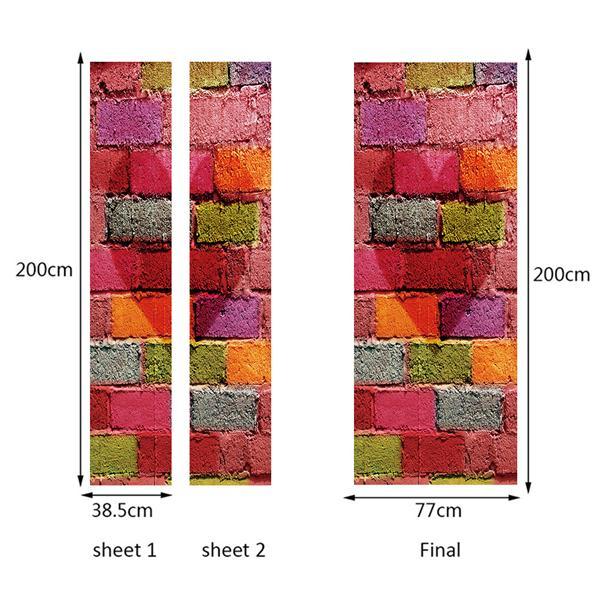 2 teile/satz 3D Rote Rose Sexy Frau Beine DIY Tür Kunst Wandbild Aufkleber Home Decor Wohnzimmer Selbst-klebe PVC Wand Aufkleber Poster