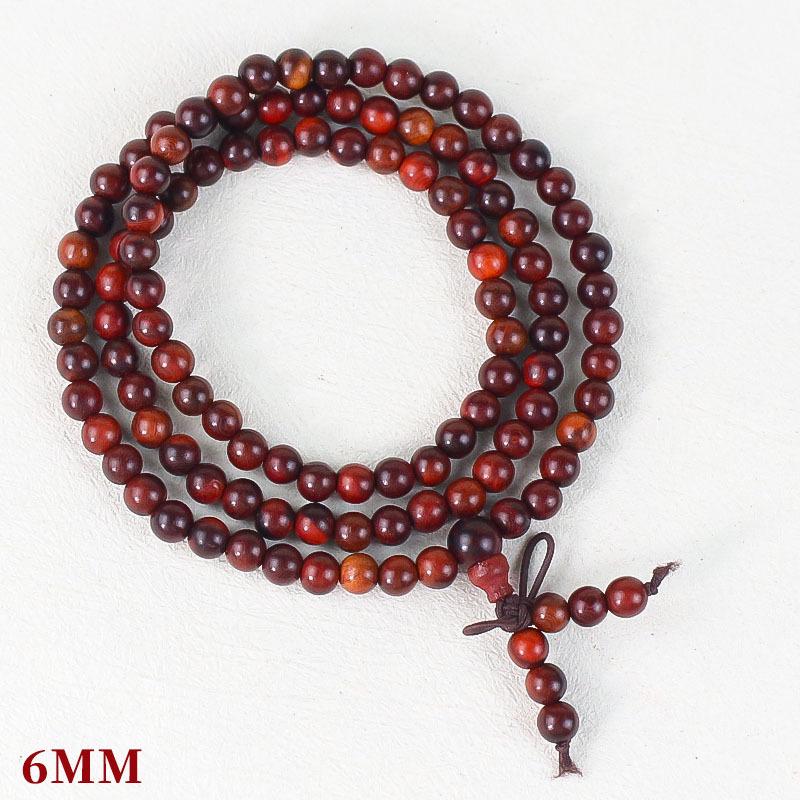 Wooden Sandalwood Buddhist Bead Bracelets - 108 Beads, Unisex Jewelry for Couples