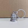 Vintage Zinc Alloy Angel Wings Bell Keychain for Bikers