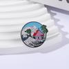 Classic Japanese Anime Enamel Pins Custom Wave House Brooches Lapel Badges Clothes Funny Jewelry Gift for Friends