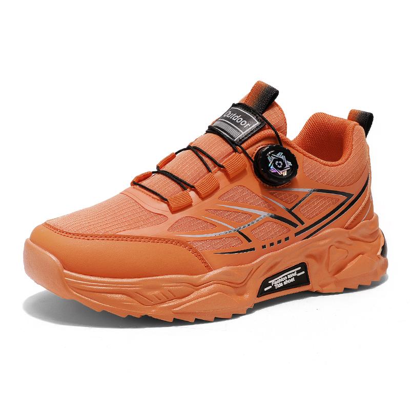 Men's breathable soft-soled casual sports shoes summer new rotating shoelaces running shoes soft-soled non-slip student sneakers