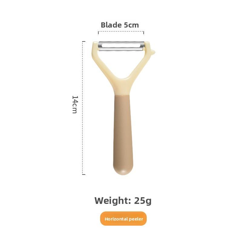 

CMulti-purpose Kitchen Apple and Potato Peeler for Home Use horizontal scraper коричневий
