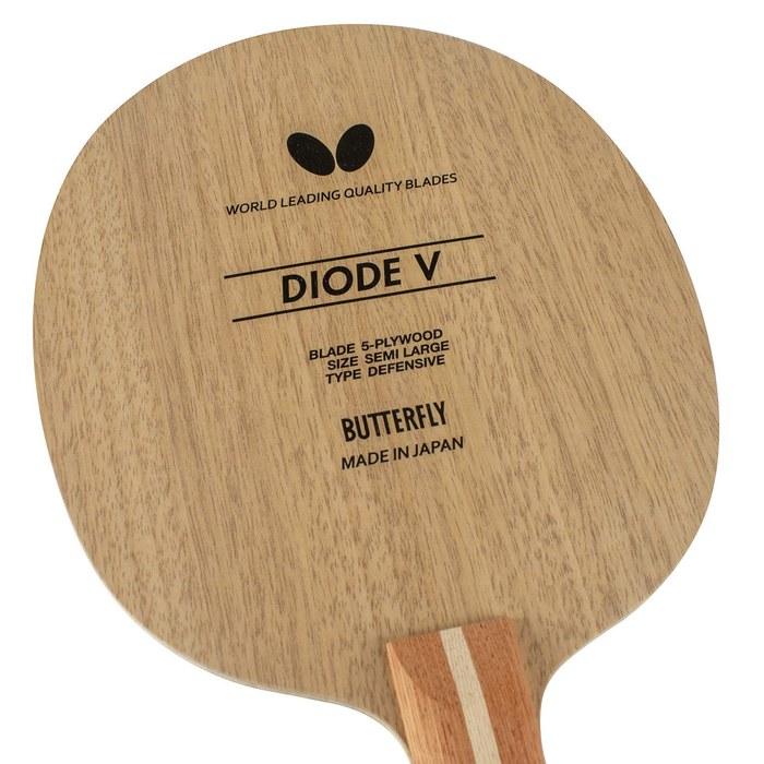 Butterfly Table Tennis Racket Diod V Shakehand for Cutting, 5-ply Flare, Large Ball Compatible 36961