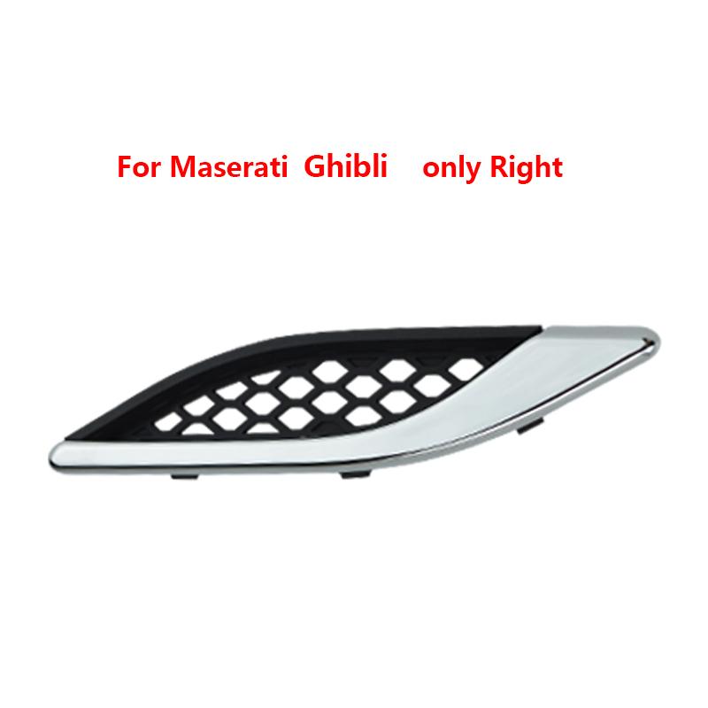 1Pcs For Maserati Ghibli Levante Quattroporte GT Car Front Side Grille Air Intake Fender Vents Grill