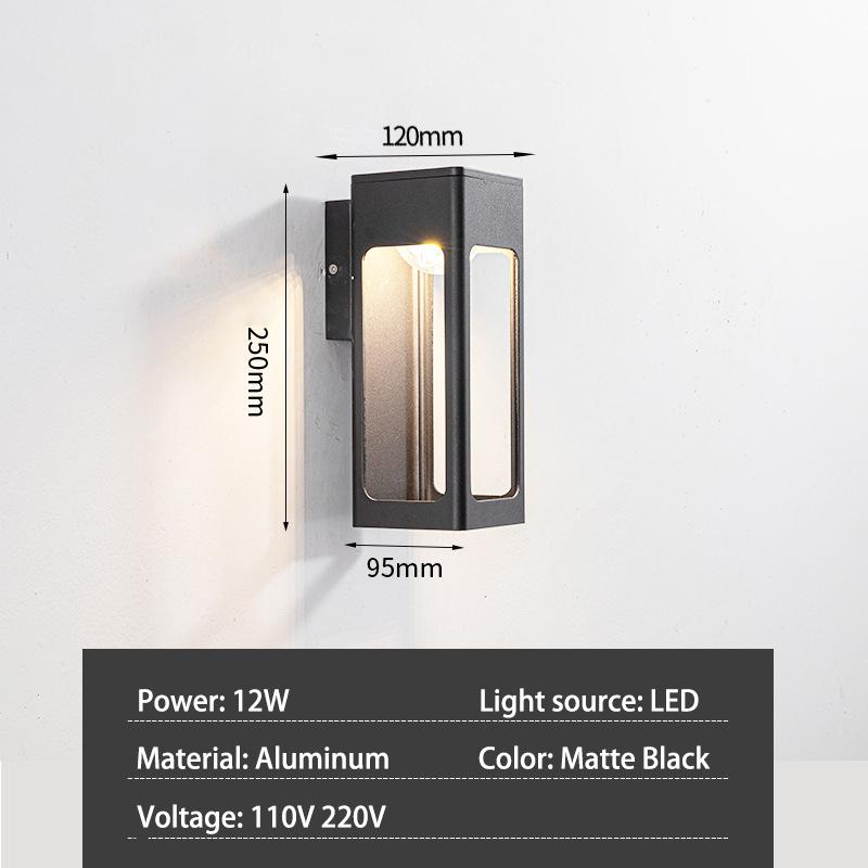 

Наружные настенные светильники Водонепроницаемые балконы Коридоры Прихожие Виллы Дворы Сады Наружные настенные светильники Ворота Светодиодные светильники Cold White