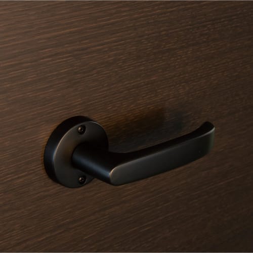 Kawaguchi Giken JL-24-1M-ZB J-Lever, Round Seat, Open Lock, Matte Black