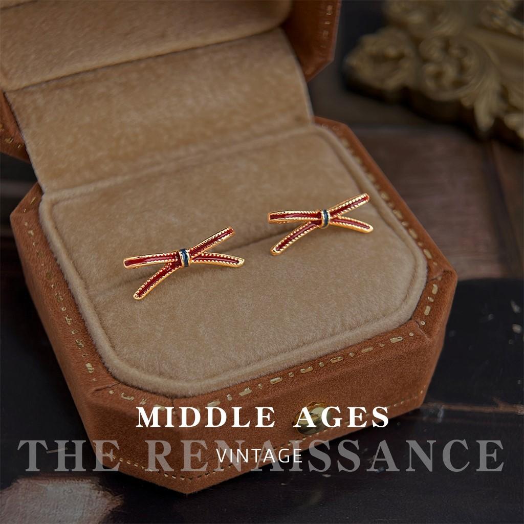 Мини бордовые серьги-гвоздики модные простые серьги в городском стиле для женщин