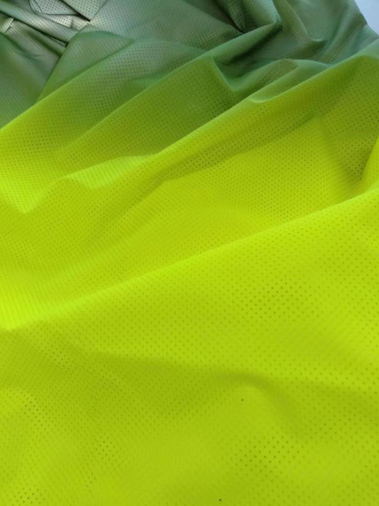Iridescent Gradient Reflecterend Vierweg Stretch Stof in Zeven Kleuren