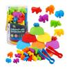 1 Set Kids Color Sorting Bowl Toy Educational Preschool Learning Animal Learning Counting Matching Game with Rainbow Bowls Color Classification
